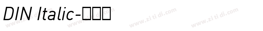 DIN Italic字体转换